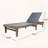 Summerland Chaise Lounge, Acacia Wood Outdoor Recliner with Mesh Seat