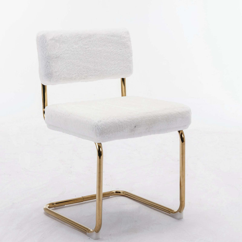 Lional 20'' H Upholstered Side Chair, White