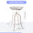 Swivel Counter Stool with Iron Frame-1394126574