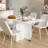 Torpoint Extendable Oak Dining Table-714627554-714627486