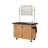 Mobile Science Cart with Inner Drawers, Shelf, Sink and Whiteboard/Mirror