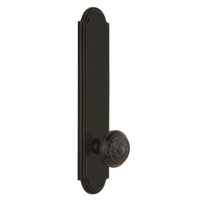 Grandeur Arc Tall Plate Double Dummy with Windsor Door Knob