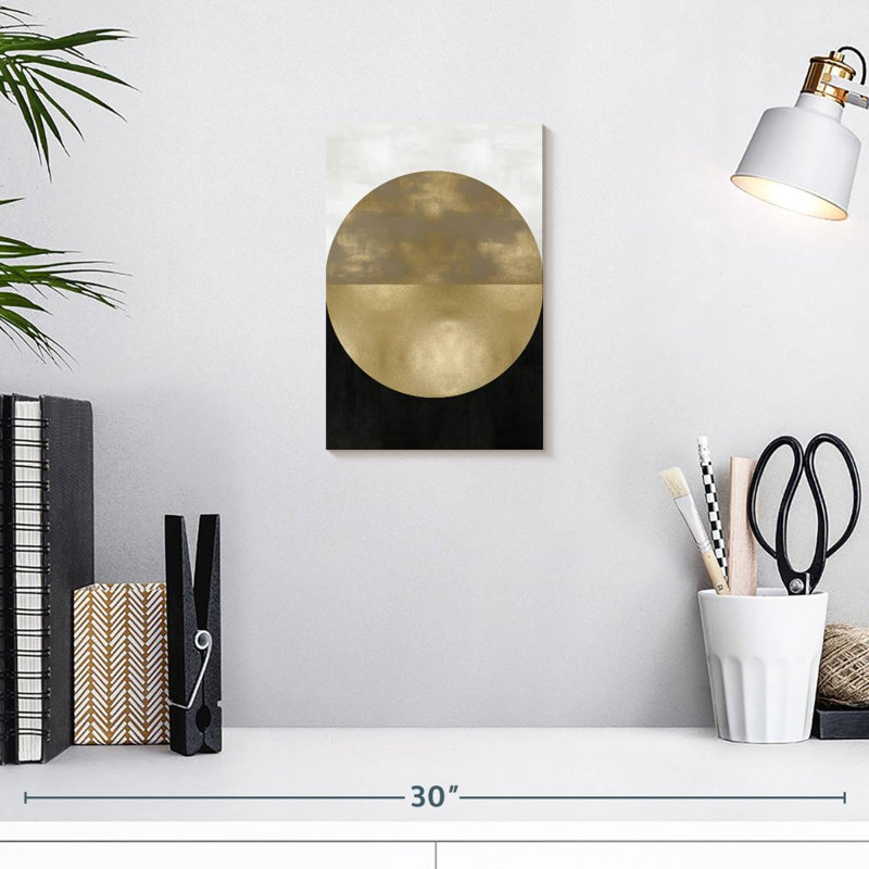 Avery Gold Sphere, 12" H x 8" W
