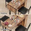Space Saving Dining Table Set for 2, Foldable Counter Height Table with 3 Tier Storage and 2 Cushioned Stools-448744823