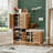 Multi-Functional Shoe Storage Bench with 7+3 Storage Compartments & Adjustable Layer Board-1826523321-1831949505