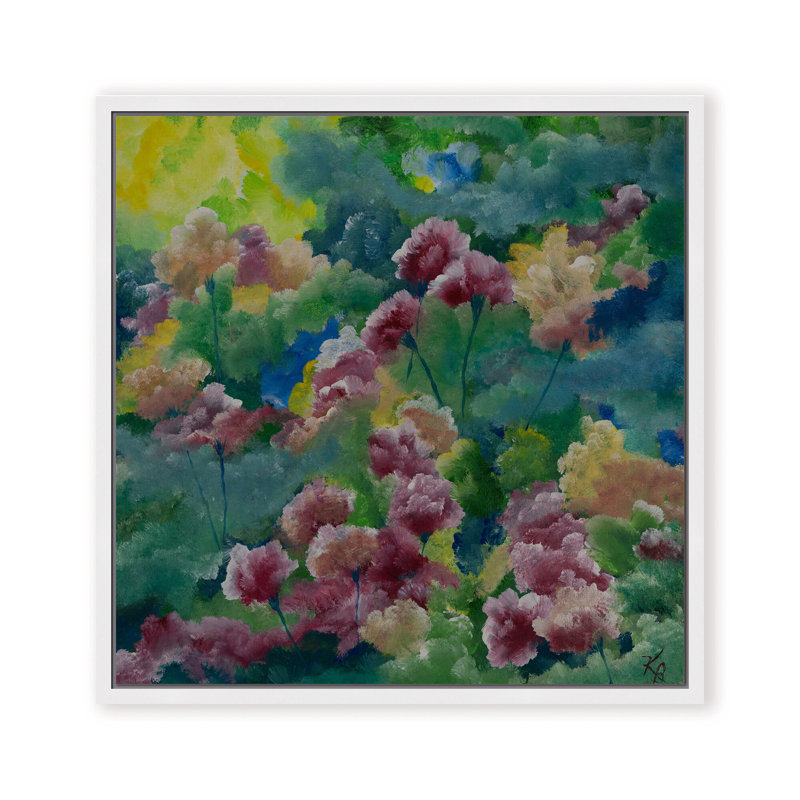 Nature Inspired "Petals of Spring" Canvas Wall Art By , 12" H x 12" W, Framed Canvas, Brown