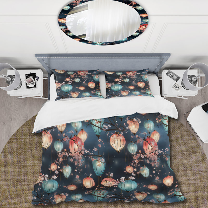 Ensemble de housse de couette Maizi, Housse de couette simple + 1 taie décorative stan