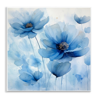  Art mural mystique "Coquelicots bleus" par Irena Orlov