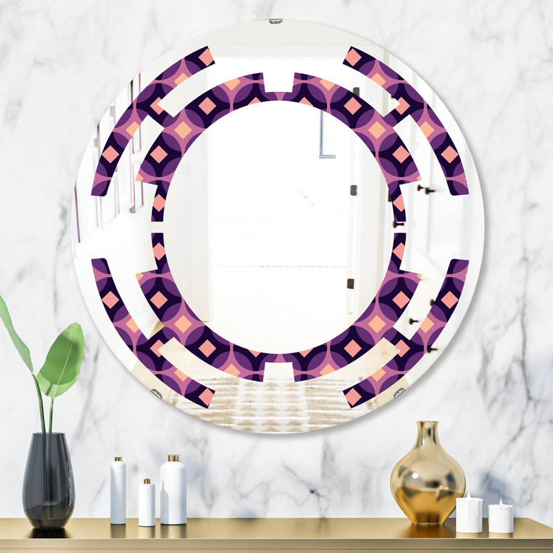 Miroir mural circulaire sans cadre, H 23,6 po x l 23,6 po