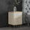 Table de chevet moderne avec portes à pousser Claryce, 15,8 po x 23,6 po x 13,8 po | Panneau de particules 100% enduit de mélamine, fixation murale avec nombreuses tablettes | Mobilier élégant pour la chambre à coucher et le salon