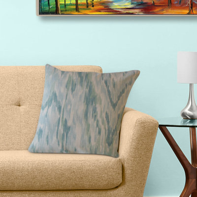 Oreiller en coton Wiebke Ikat