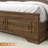 Farmhouse King Size Bed Frame With 51" Tall Storage Headboard & 4 Drawers, Wooden Bed Frame King Size with LED Light, Charging Station, No Spring Needed-12953378-12953376
