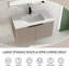 36" Wall Mounted Single Bathroom Vanity with Resin Top-1519960723