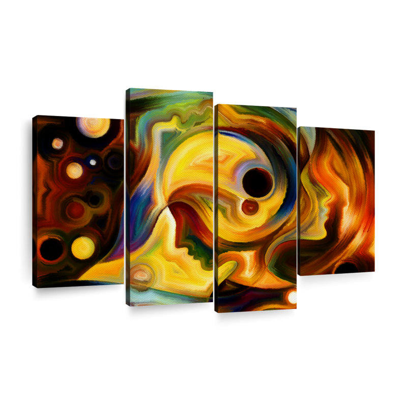 «Abstract Lady», reproduction d'art sur toile, H 22 po x l 36 po x P 1 po