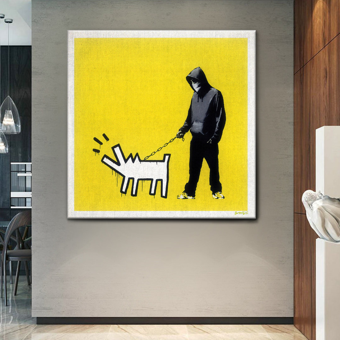 Leinwandbild Choose Your Lemon Yellow Weapon von Banksy