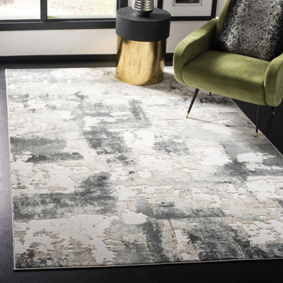 Tapis beige / gris anthracite Ellar