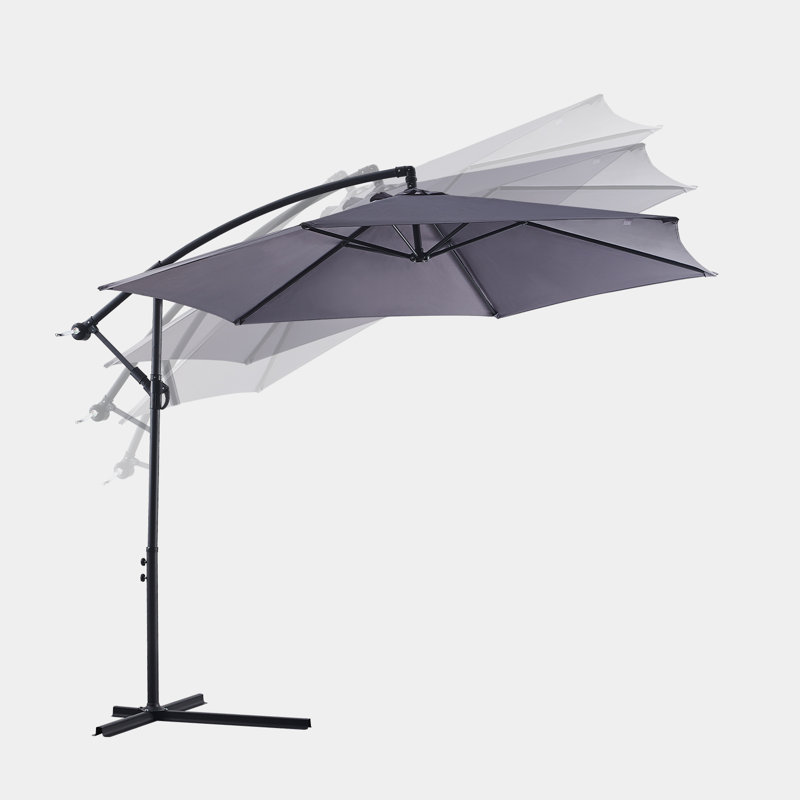 Artair 300cm Cantilever Parasol, Grey