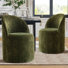 Chaise roulante rembourrée roulante en chenille avec roulettes cachées (ensemble de 2)