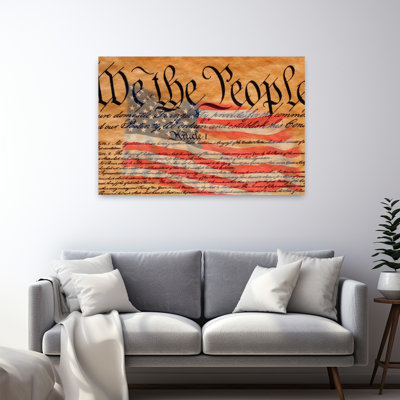 Constitution And U.S. Flag Contemporary Art