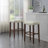 Upholstered Counter Stool with Solid Wood Frame-1530418016-1530418030