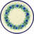 Blue Bell Wreath Polish Pottery 8" Plate