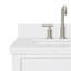 Meuble-lavabo simple 36 po avec plateau en quartz blanc Abbate-85364134