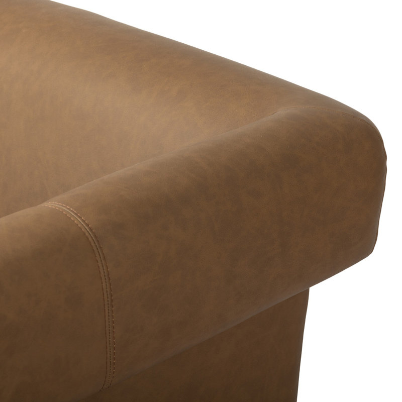 Fauteuil club l 34,75 po Sheresa, Cuir Maestro