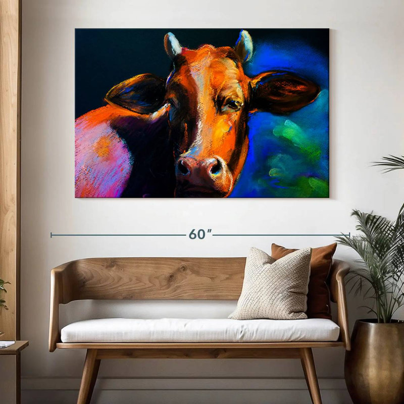 Brampt Cow Head, 34" H x 51" W