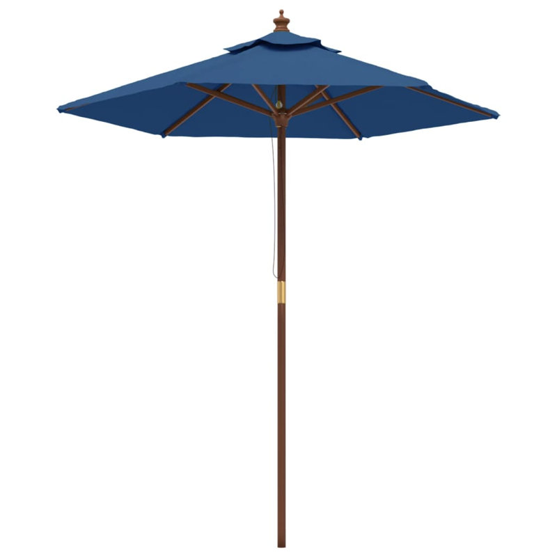 Aslyn Market Parasol, 231cm H x 196cm W x 196cm D, Blue