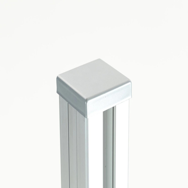 Ensemble de 2 poteaux de clôture hors-terre 6 pi Silver