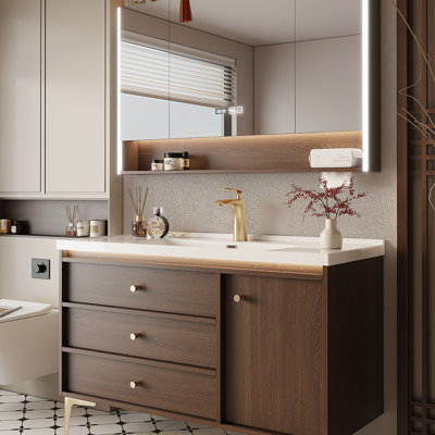 Armoire de salle de bain rétro de style chinois