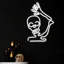 Silhouette de fenêtre squelette d'Halloween 15 po