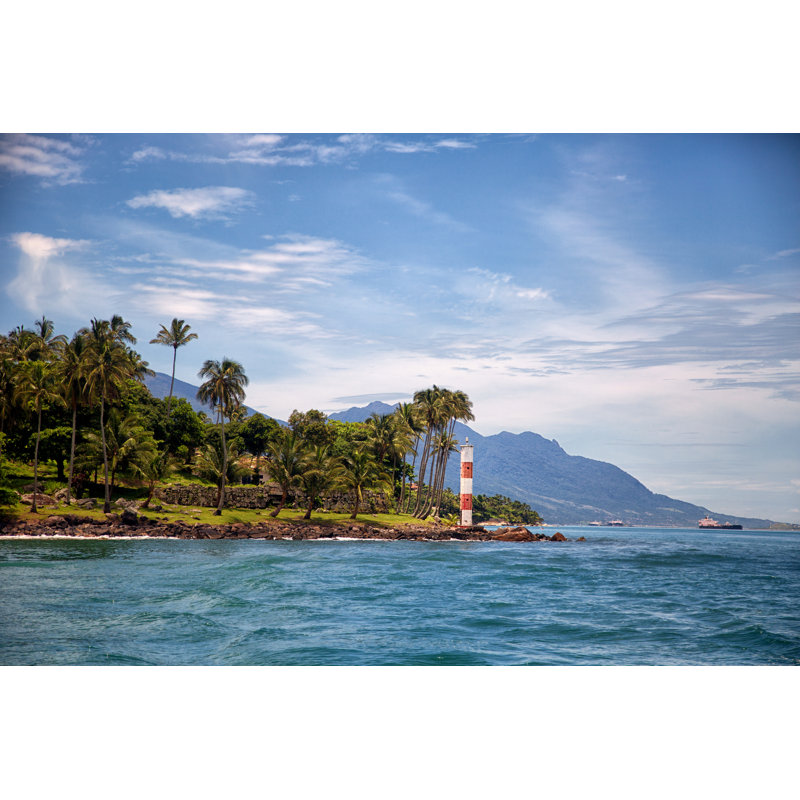 Ilhabela Coast Lighthouse - Wrapped Canvas Print, 30cm H x 46cm W x 3.8cm D
