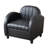 Modern Curved Accent Chair PU Leather Lounge Chair for Living Room-172920399
