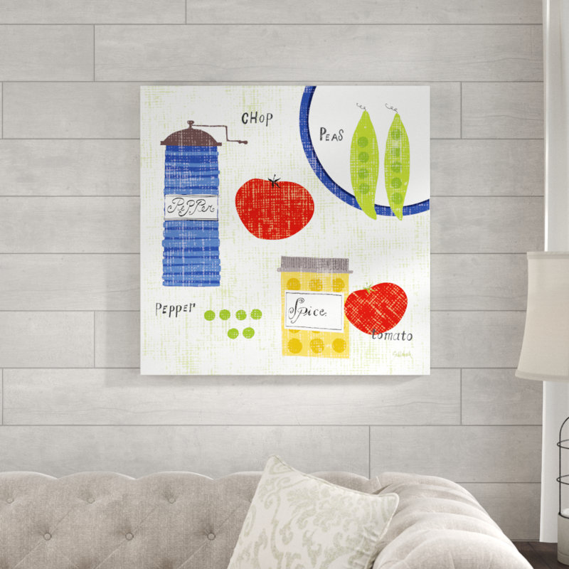 Cooking It I by Sue Schlabach - No Frame Print on Canvas, 76cm H x 76cm W