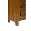 Armoire décorative arquée en bois de 44,5 po de hauteur avec portes sculptées à la main et tablettes ouvertes-134281208