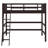 Solid Wood Twin Loft Bed With Integrated Climbing Ladder-108325634