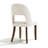 Linen Upholstered Dining Chairs With Curved High Back And Solid Wood Legs-1529670408-1540862373
