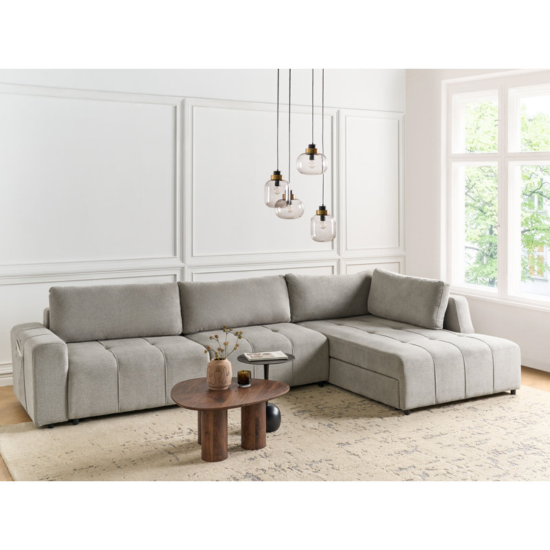 INNVIK 4 Seater Sofa Bed, Left Hand Facing, Gray