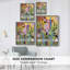 «Bold Bright & Wild I», reproduction encadrée - bois massif-610416139