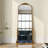 Rudney Arch Gold Full Length Mirror with Stand Baroque Decor 67''H