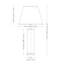 Ensemble de lampes de table cylindriques en verre 27,5 "de haut avec abat-jour blanc