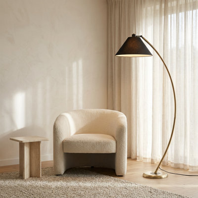 Lampadaire à tablettes intégrées Eclipse Black