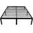 Heavy - Duty Modern Queen Black Steel Platform Bed With Frame And Clean Edges, Great For Storage Foundation, Strong Frame, Simple Under-960395826