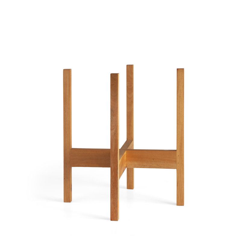 Support pour plante Luders, Acajou clair, H 14,8 po x l 13,2 po x P 13,2 po