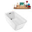 1600.2mm x 729mm Soaking Acrylic Bathtub-590159762