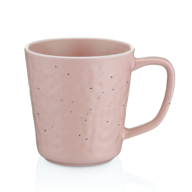 Stone Lain Elena 4-Piece Mug Set Stoneware, Pink