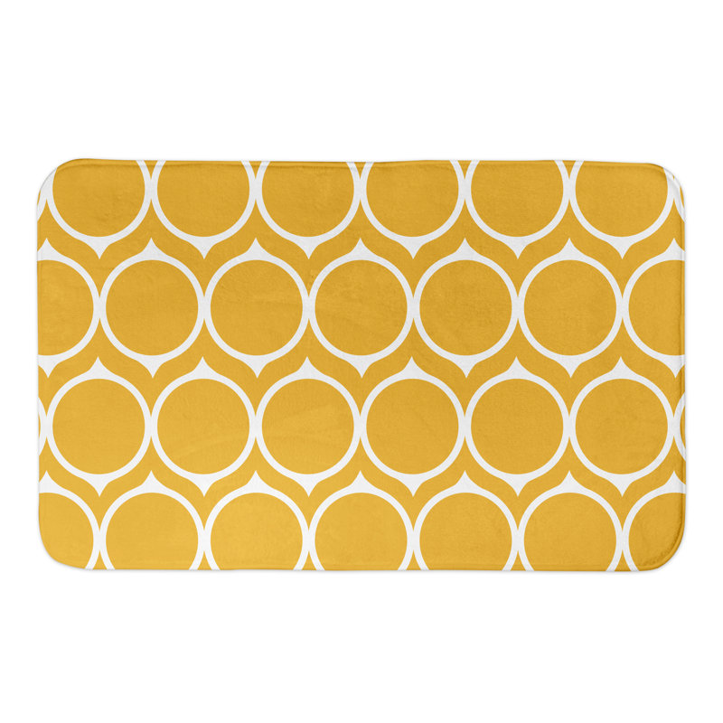 Zeke Non-Slip Bath Rug, Yellow