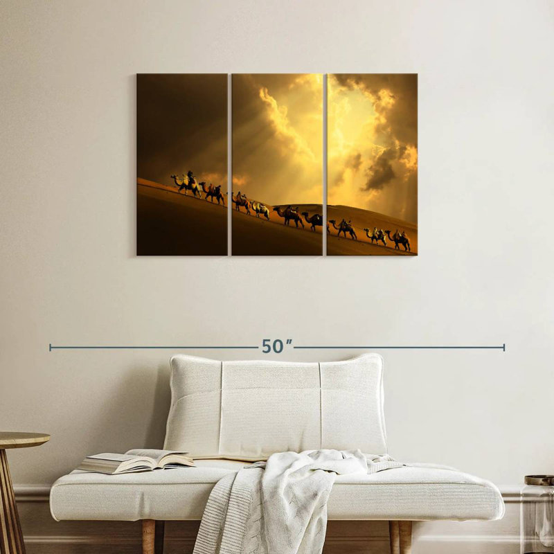 Brampt Camel Caravan Uphill, 24" H x 38" W