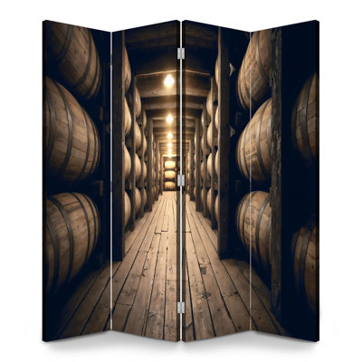 Cloison pliante 4 panneaux paravent Royal Bourbon